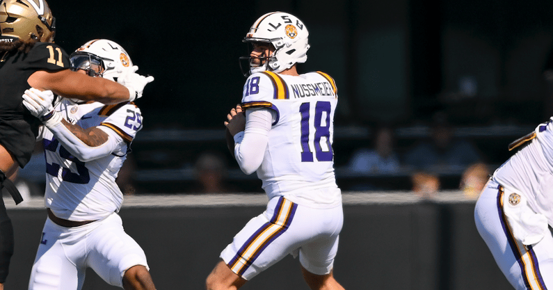 LSU's defense was unable to corral Diego Pavia in the loss to Vanderbilt (Photo: © Steve Roberts-Imagn Images)